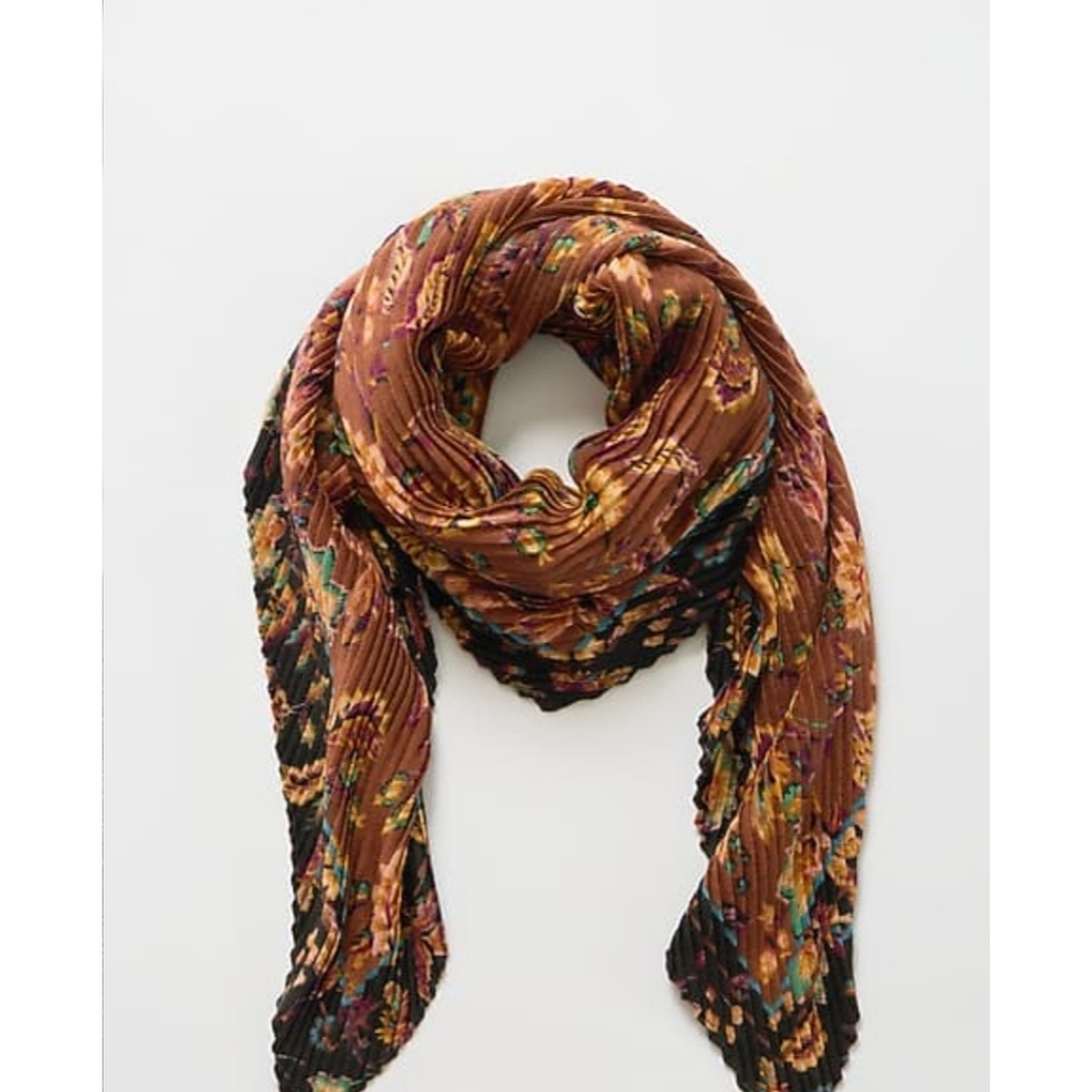 J. Jill Brown Floral Scarf